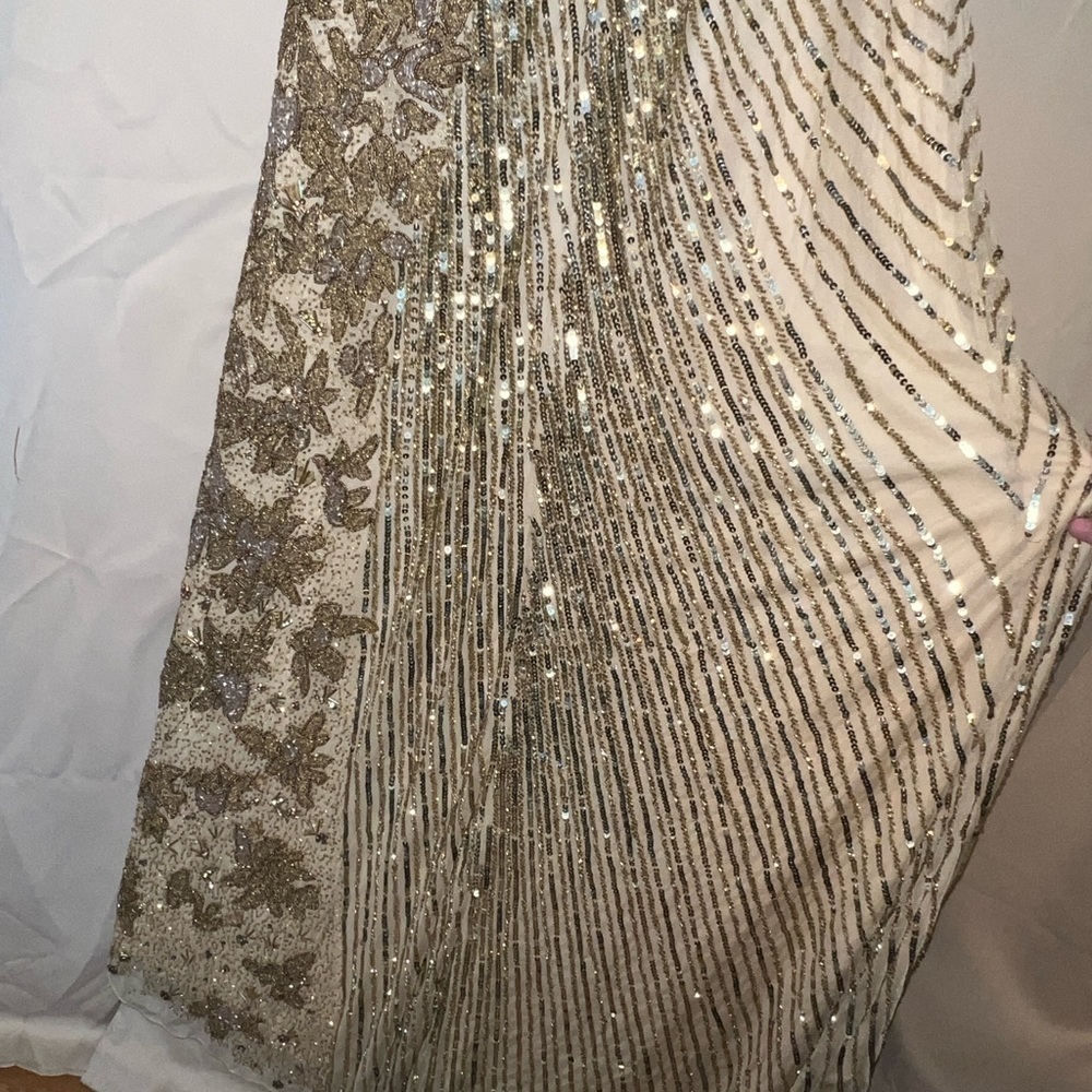 Mac Duggal 5473 NWT BEADED FLORAL SLEEVELESS GOWN - Picture 9 of 14
